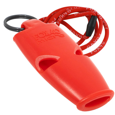 Fox 40 Pealess Micro Safety Whistle red